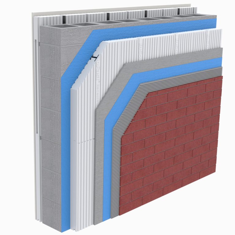 NFPA 285 compliant assemblies-cmu-adhered brick