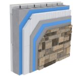 NFPA 285 compliant assemblies-cmu-adhered stone